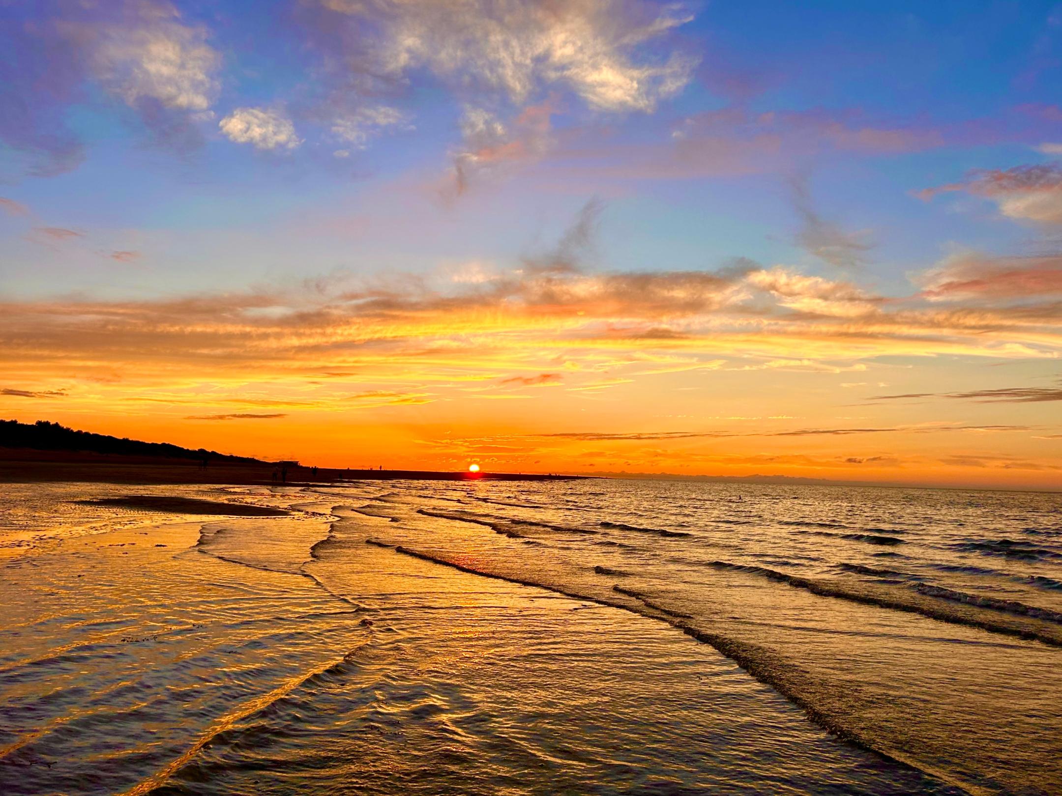 Sonnenuntergang Meer bei Ellemeet 2024