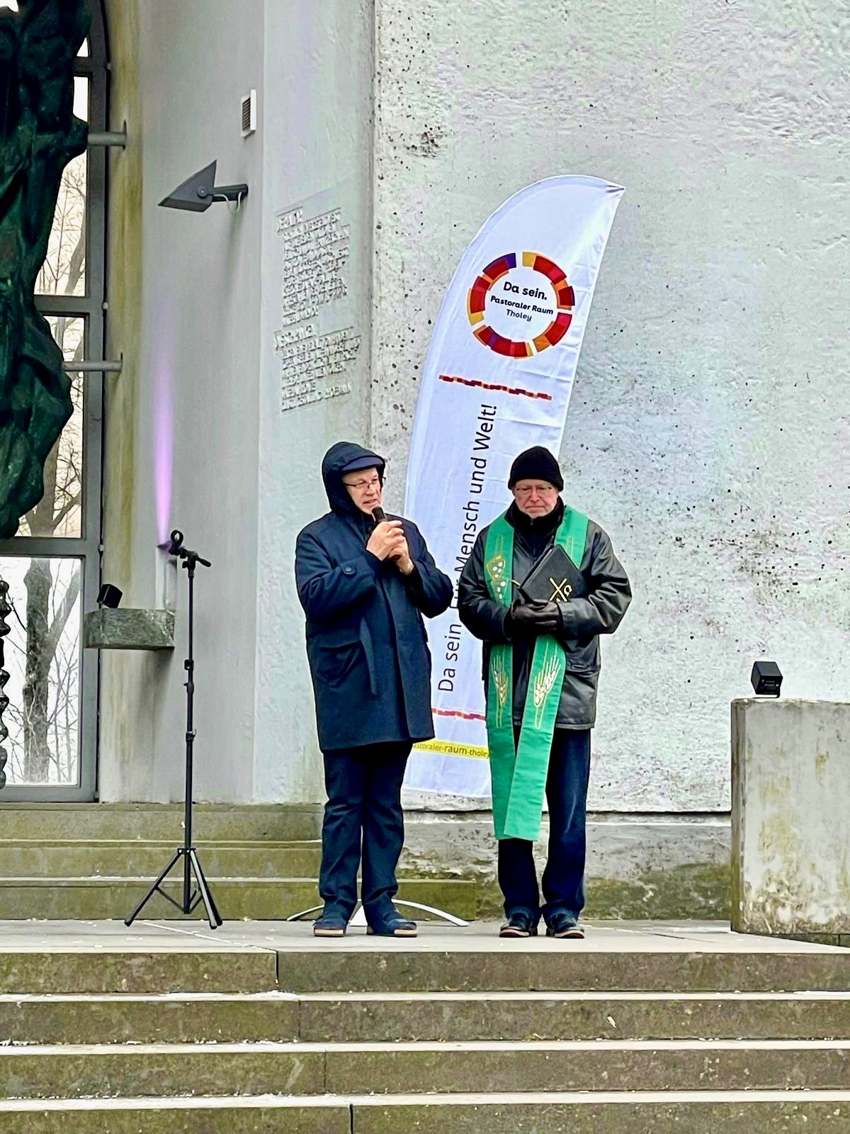 Dekan Welsch (rechts)  mit Bischof Jacinto Bergmann aus Süd-Brasilien