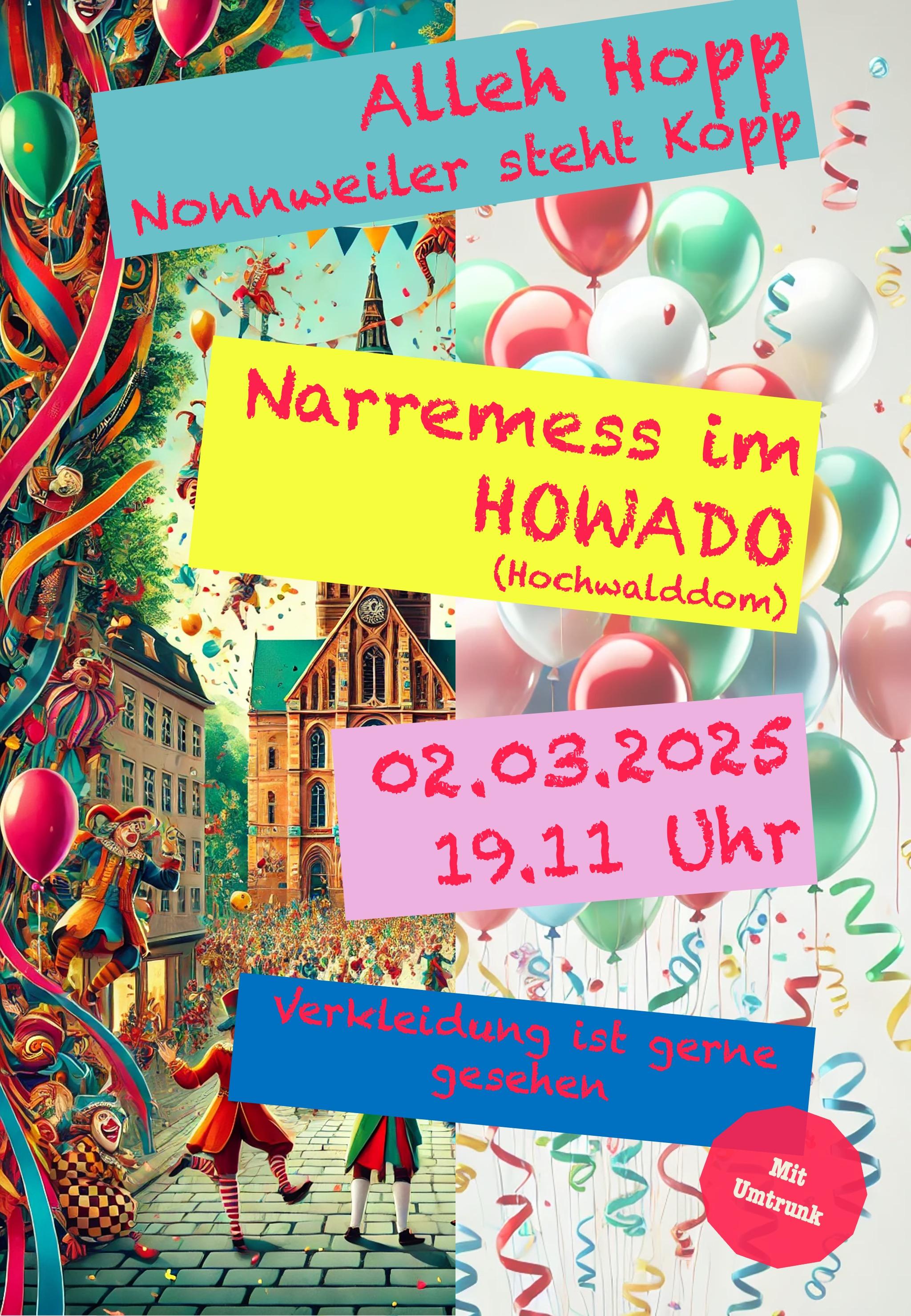 Plakat Narrenmesse 2025